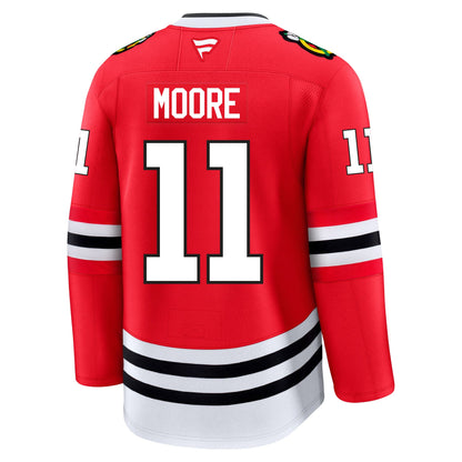 Oliver Moore Chicago Blackhawks Fanatics Premium Home Jersey