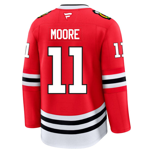 Oliver Moore Chicago Blackhawks Fanatics Premium Home Jersey