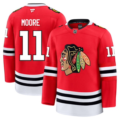 Oliver Moore Chicago Blackhawks Fanatics Premium Home Jersey
