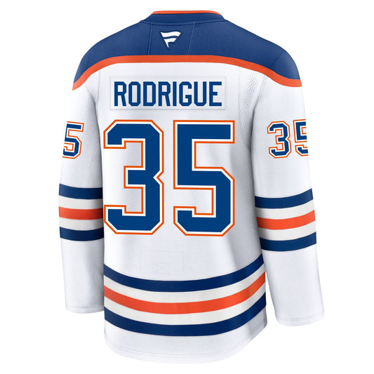 Olivier Rodrigue Edmonton Oilers Fanatics Premium Away Jersey