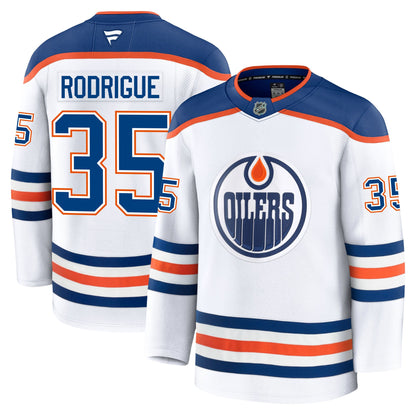 Olivier Rodrigue Edmonton Oilers Fanatics Premium Away Jersey