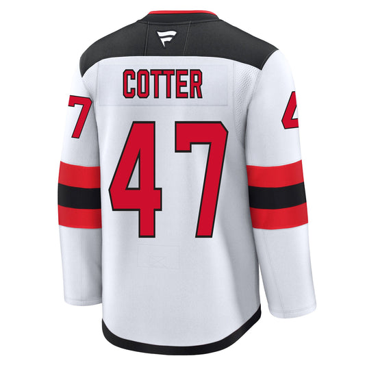 Paul Cotter New Jersey Devils Fanatics Premium Away Jersey