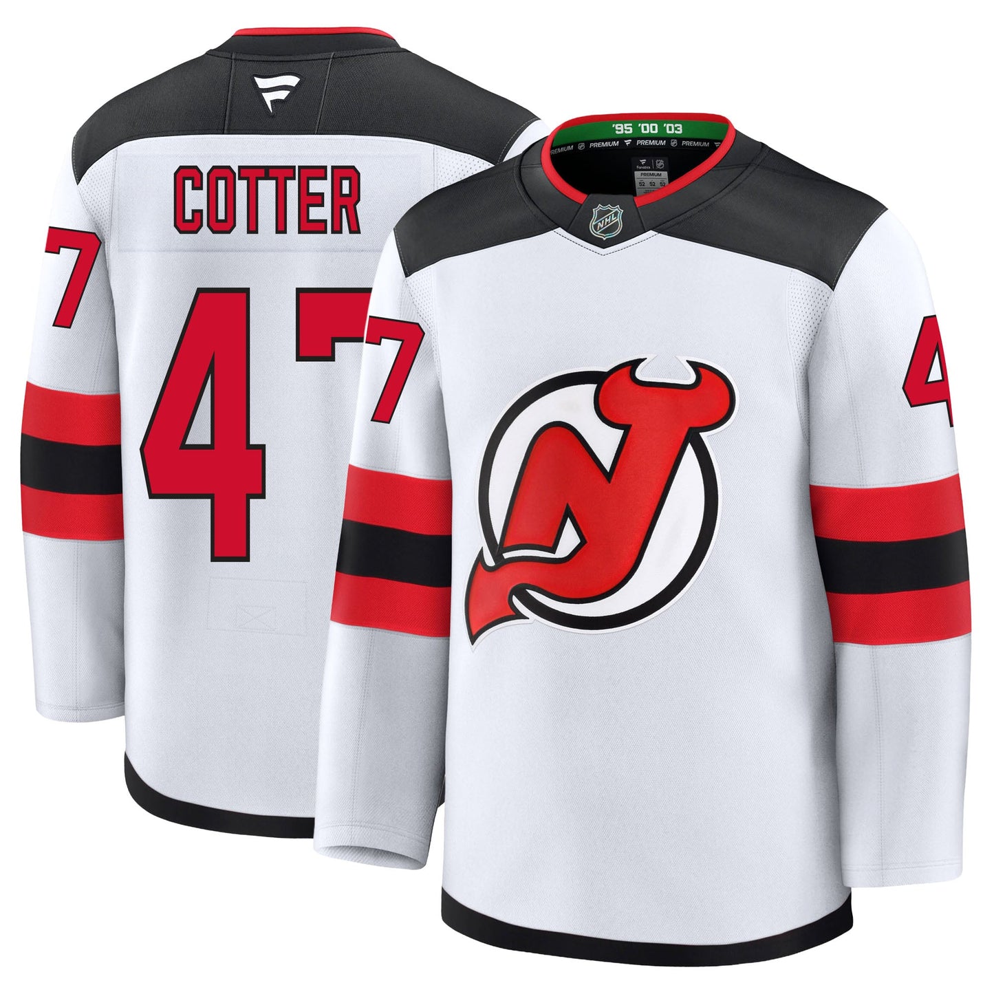 Paul Cotter New Jersey Devils Fanatics Premium Away Jersey