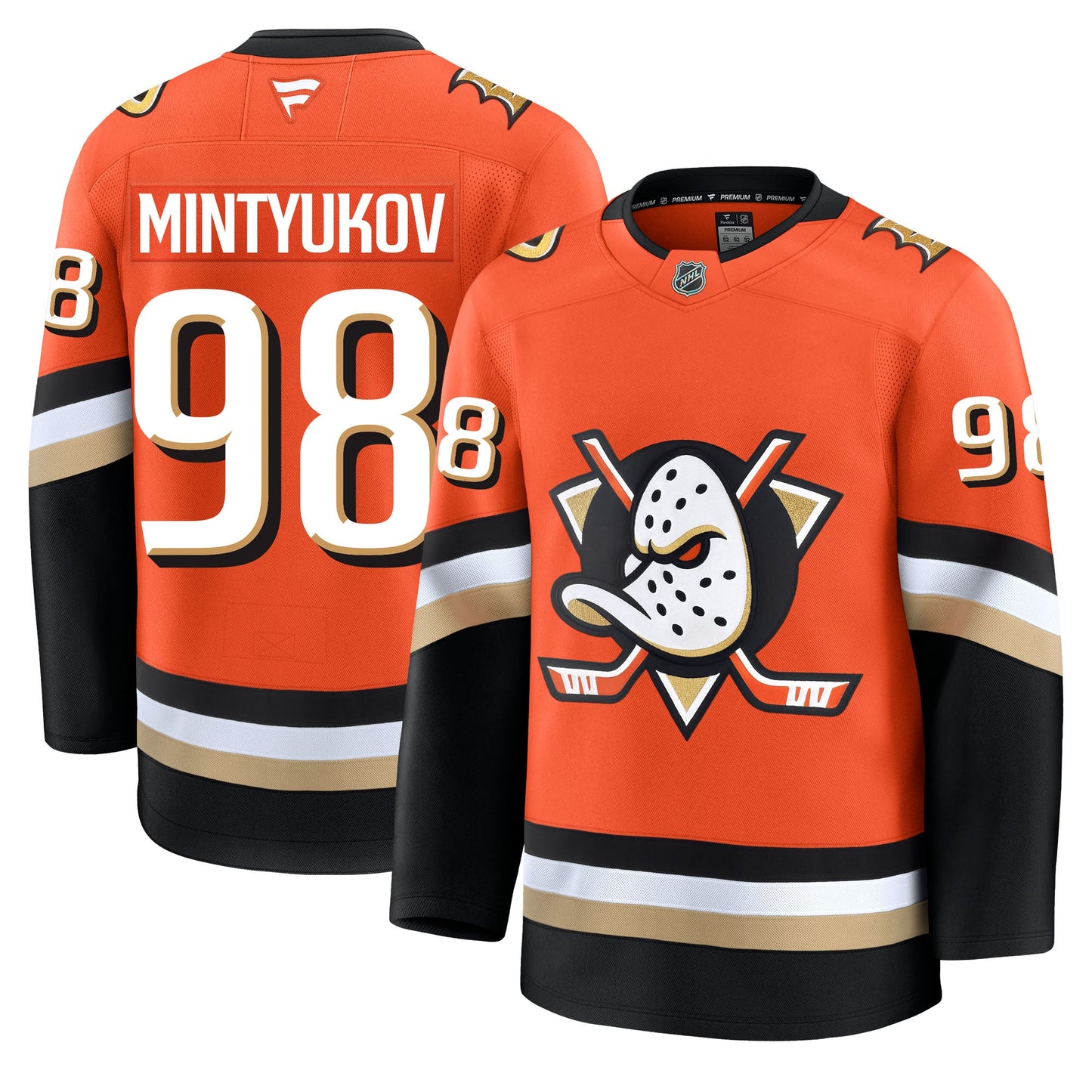 Pavel Mintyukov Anaheim Ducks Fanatics Premium Home Jersey