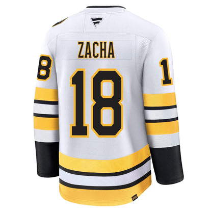 Pavel Zacha Boston Bruins Fanatics Away Premium Jersey