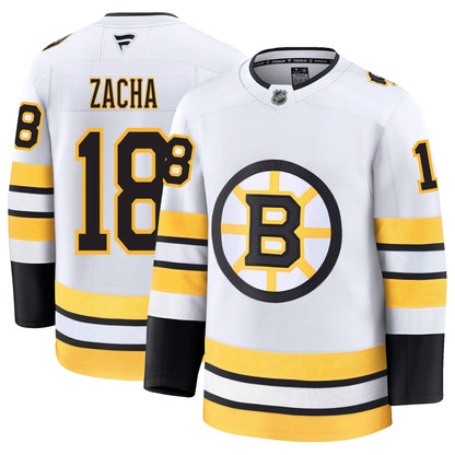 Pavel Zacha Boston Bruins Fanatics Away Premium Jersey