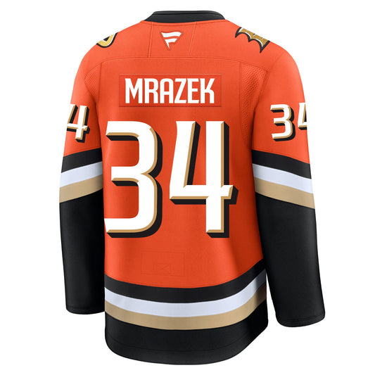 Petr Mrazek Anaheim Ducks Fanatics Premium Home Jersey