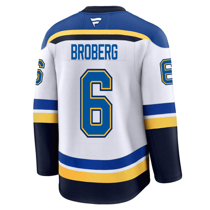 Philip Broberg St. Louis Blues Fanatics Premium Away Jersey