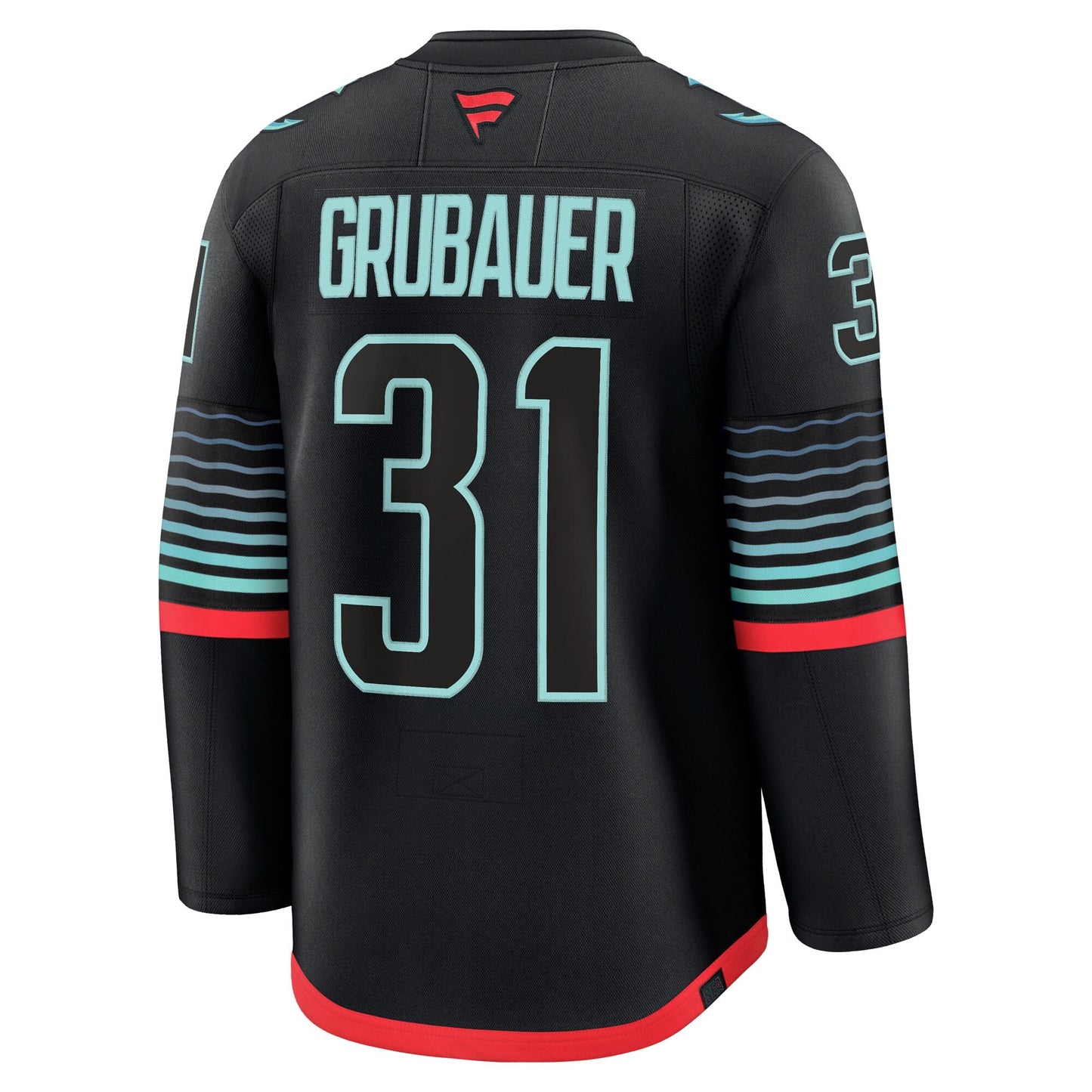 Philipp Grubauer Seattle Kraken Fanatics Alternate Premium Jersey