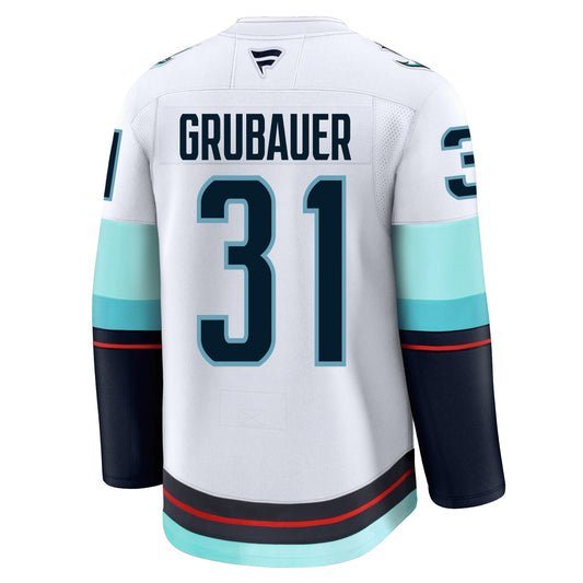 Philipp Grubauer Seattle Kraken Fanatics Premium Away Jersey