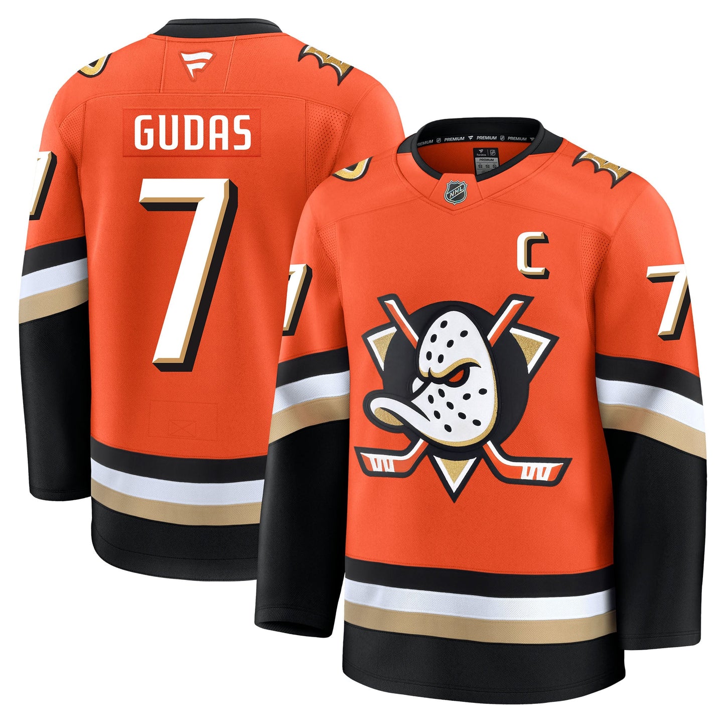 Radko Gudas Anaheim Ducks Fanatics Premium Home Jersey
