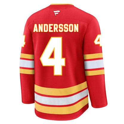 Rasmus Andersson Calgary Flames Fanatics Premium Home Jersey