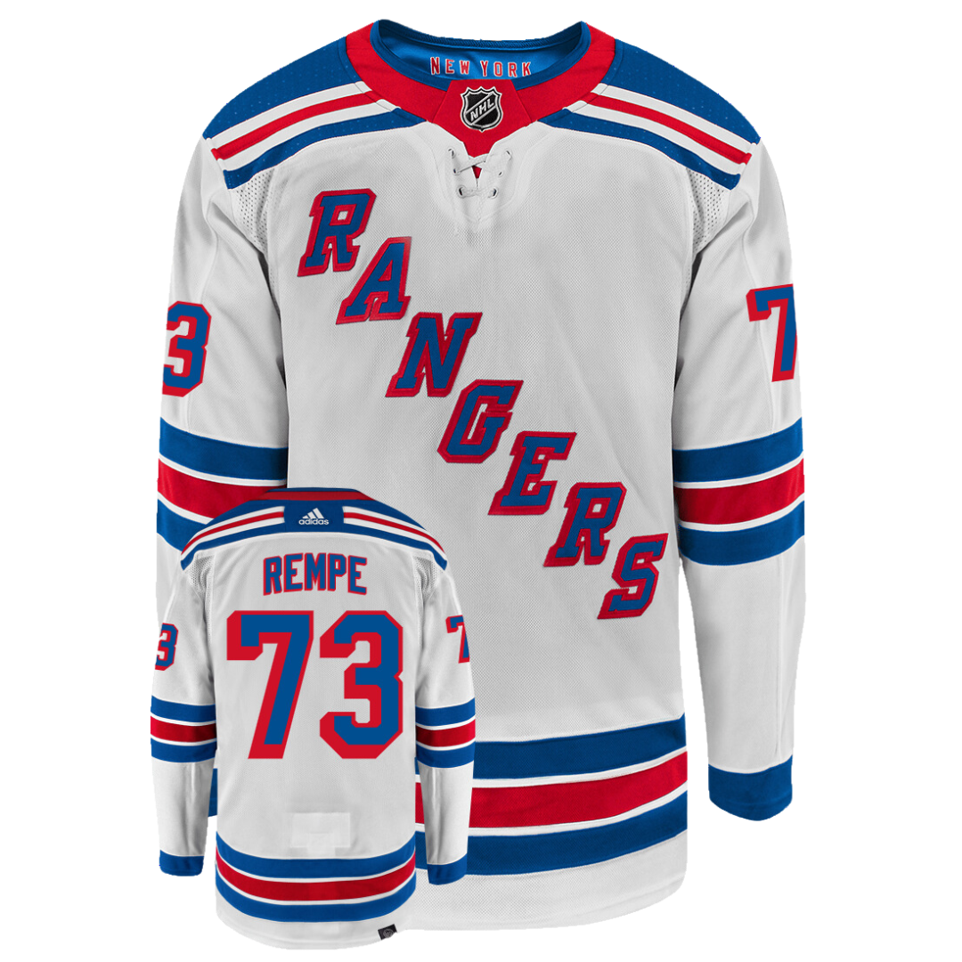 Matt Rempe New York Rangers Adidas Primegreen Authentic NHL Hockey Jersey