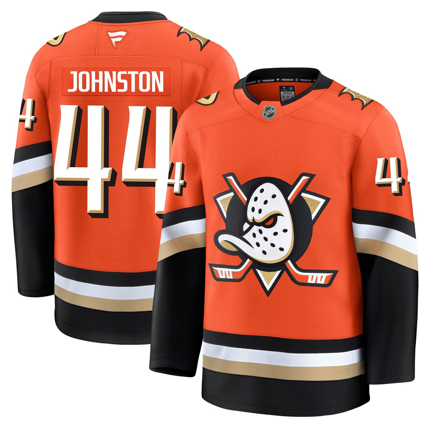 Ross Johnston Anaheim Ducks Fanatics Premium Home Jersey