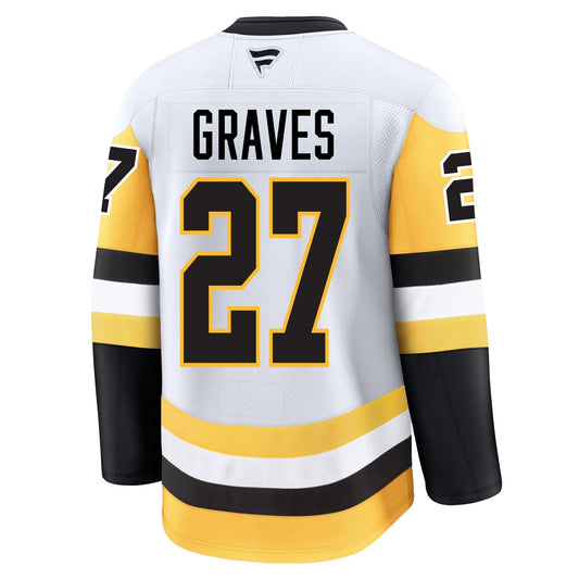 Ryan Graves Pittsburgh Penguins Fanatics Premium Away Jersey