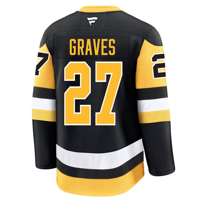 Ryan Graves Pittsburgh Penguins Fanatics Premium Home Jersey
