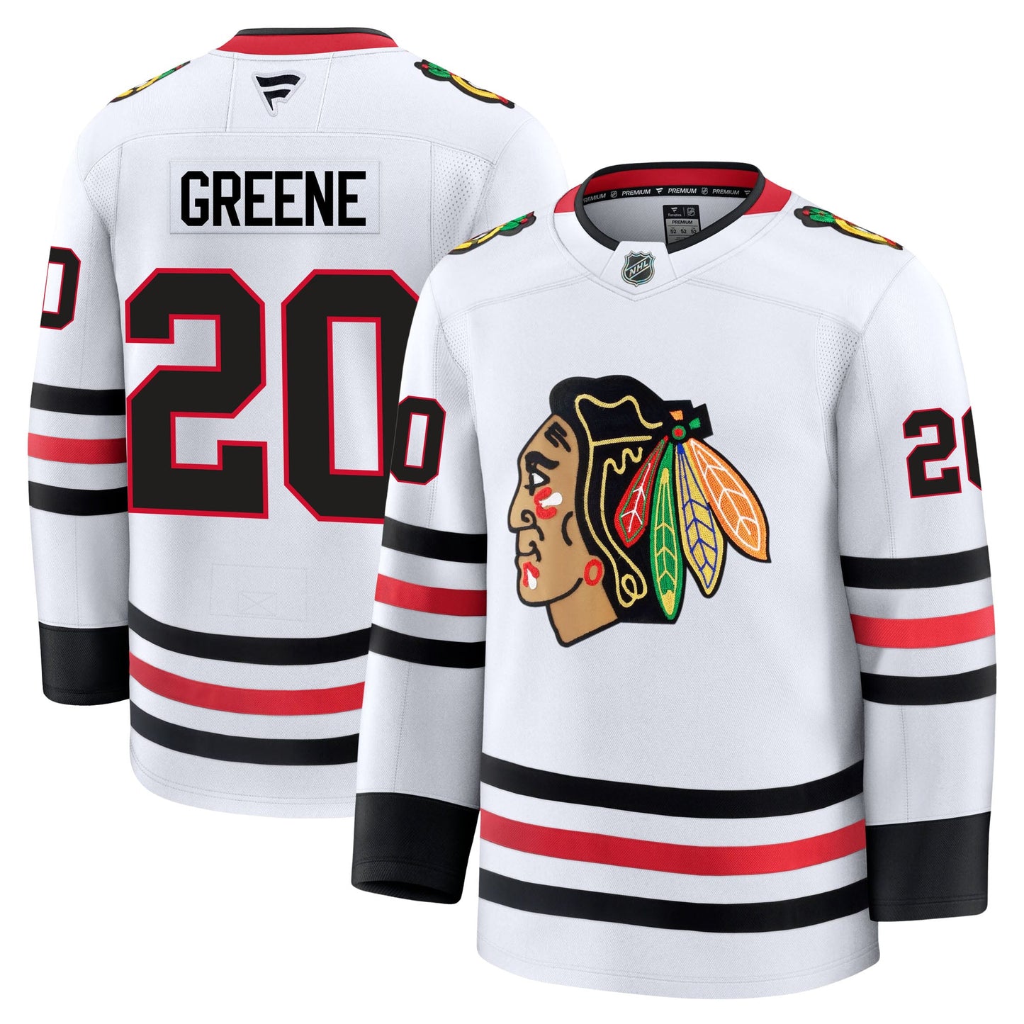 Ryan Greene Chicago Blackhawks Fanatics Premium Away Jersey