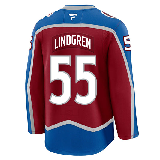 Ryan Lindgren Colorado Avalanche Fanatics Premium Home Jersey