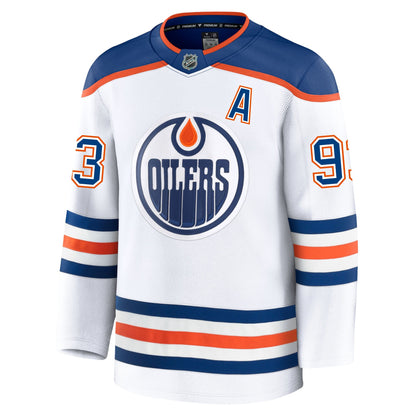 Ryan Nugent Hopkins Edmonton Oilers Fanatics Premium Away Jersey