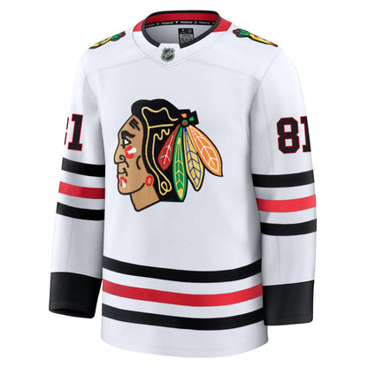 Sam Lafferty Chicago Blackhawks Fanatics Premium Away Jersey