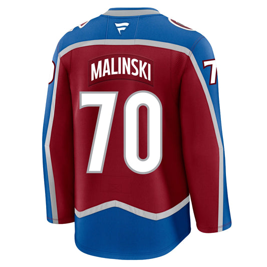 Sam Malinski Colorado Avalanche Fanatics Premium Home Jersey