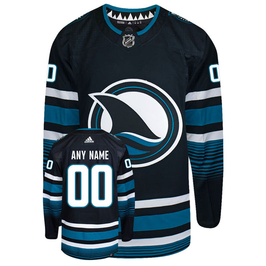 Customizable San Jose Sharks 2024 Adidas PG Authentic Alternate "FINN" Jersey