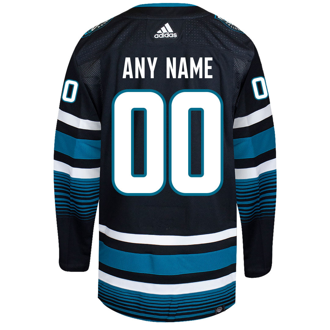 Customizable San Jose Sharks 2024 Adidas PG Authentic Alternate FINN Jersey XXS 42