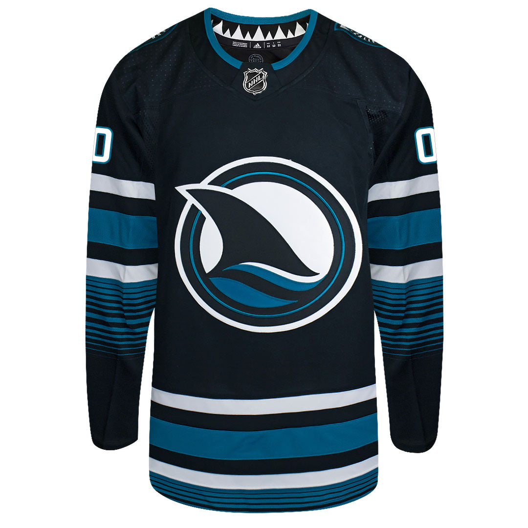 Customizable San Jose Sharks 2024 Adidas PG Authentic Alternate "FINN" Jersey