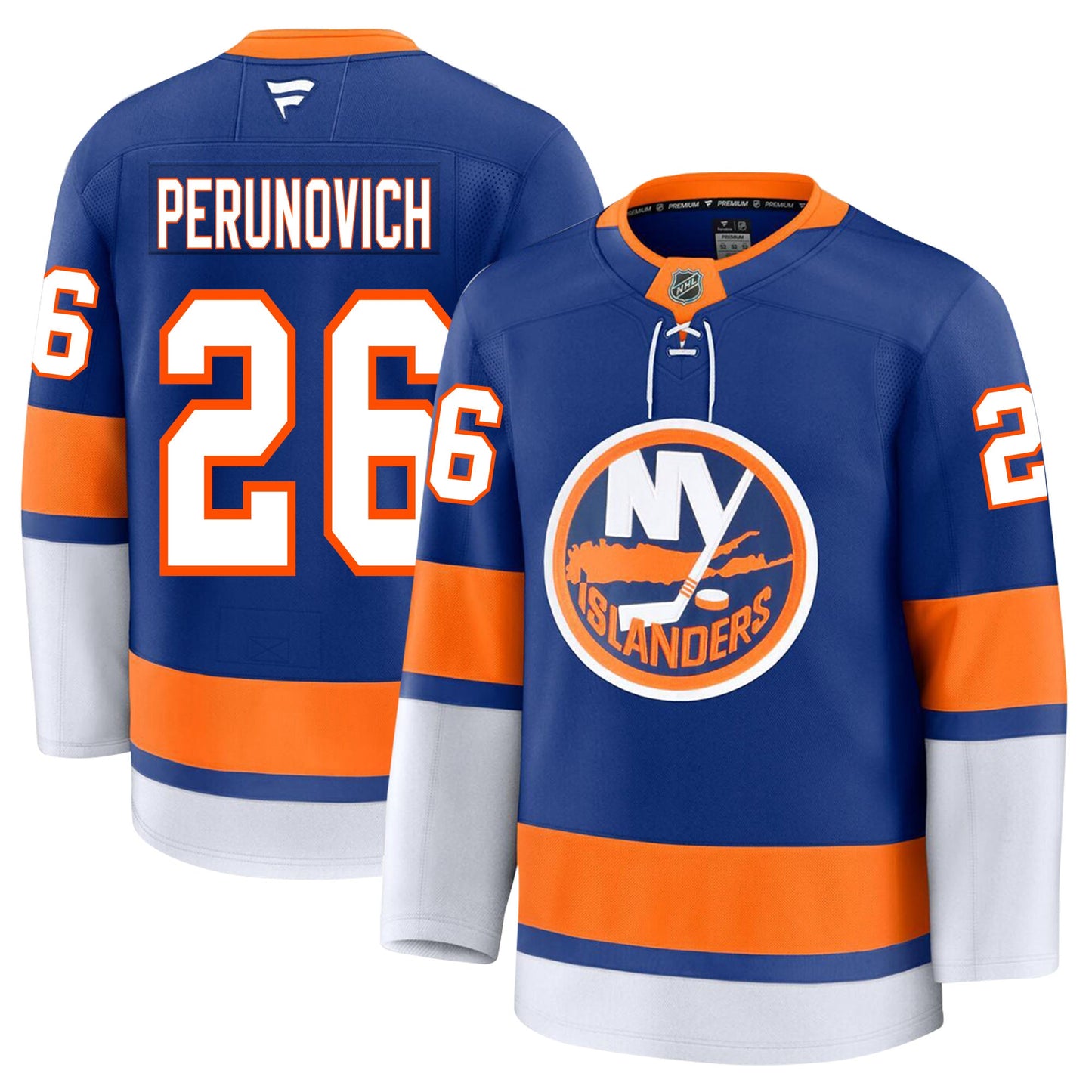 Scott Perunovich New York Islanders Fanatics Premium Home Jersey