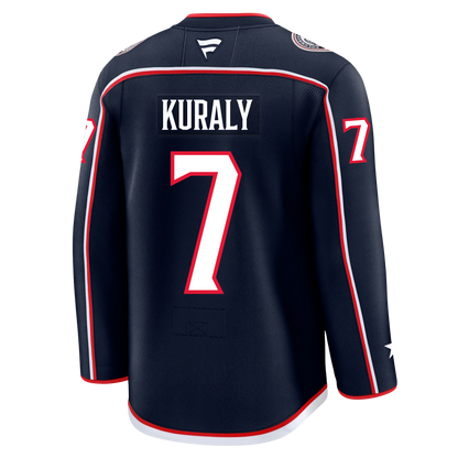 Sean Kuraly Columbus Blue Jackets Fanatics Premium Home Jersey