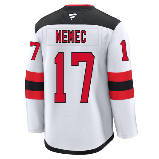 Simon Nemec New Jersey Devils Fanatics Premium Away Jersey