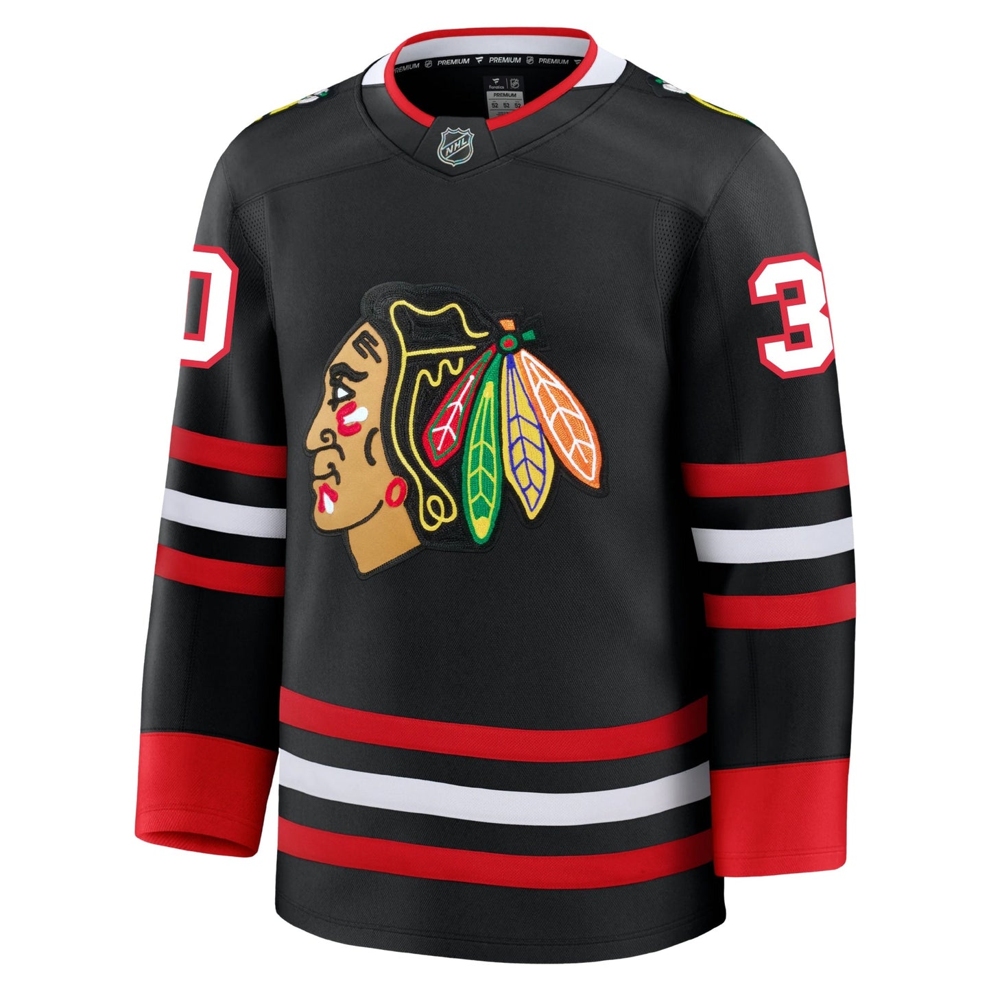Spencer Knight Chicago Blackhawks Fanatics Alternate Premium Jersey