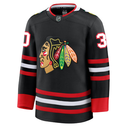 Spencer Knight Chicago Blackhawks Fanatics Alternate Premium Jersey