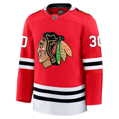 Spencer Knight Chicago Blackhawks Fanatics Premium Home Jersey
