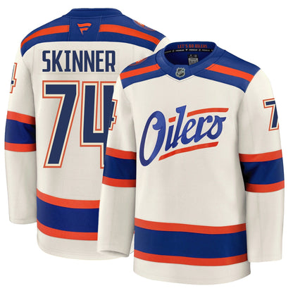 Stuart Skinner Edmonton Oilers Fanatics Alternate Premium Jersey