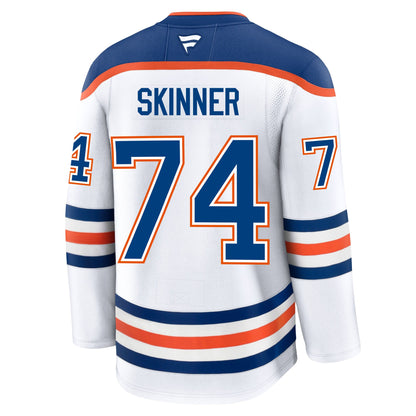 Stuart Skinner Edmonton Oilers Fanatics Premium Away Jersey