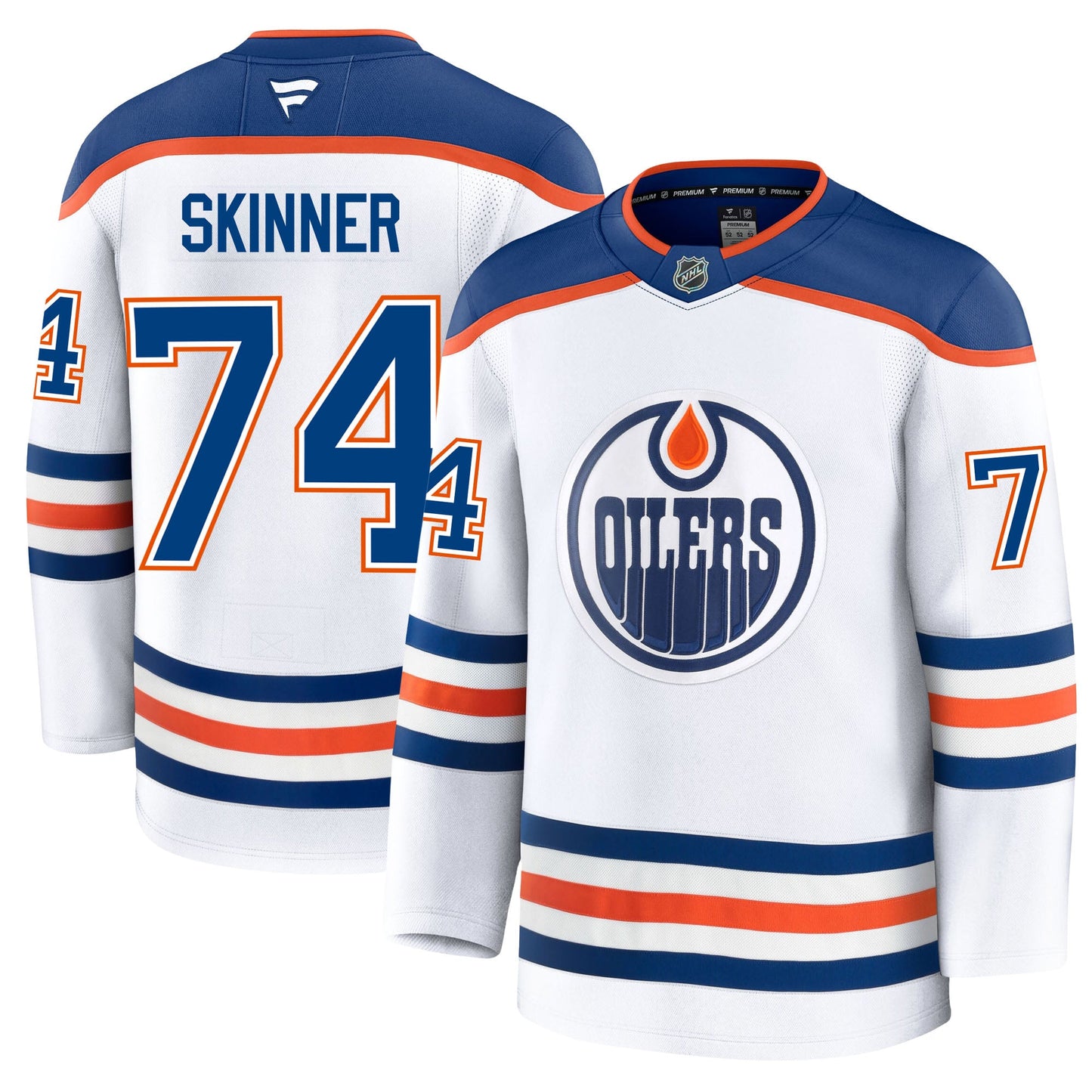 Stuart Skinner Edmonton Oilers Fanatics Premium Away Jersey