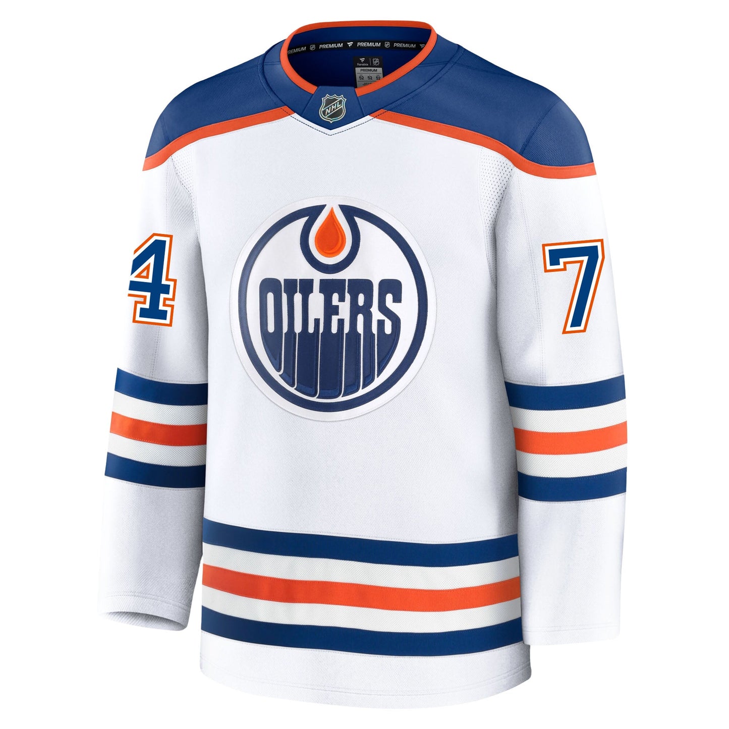 Stuart Skinner Edmonton Oilers Fanatics Premium Away Jersey