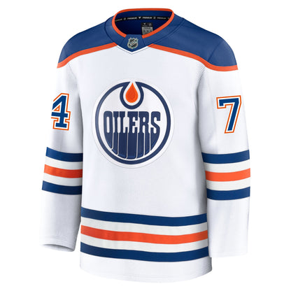 Stuart Skinner Edmonton Oilers Fanatics Premium Away Jersey