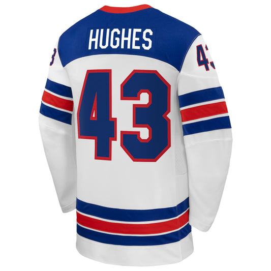 Quinn Hughes Team USA 2026 Nike Away Replica Jersey