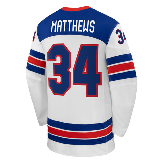 Auston Matthews Team USA 2026 Nike Away Replica Jersey
