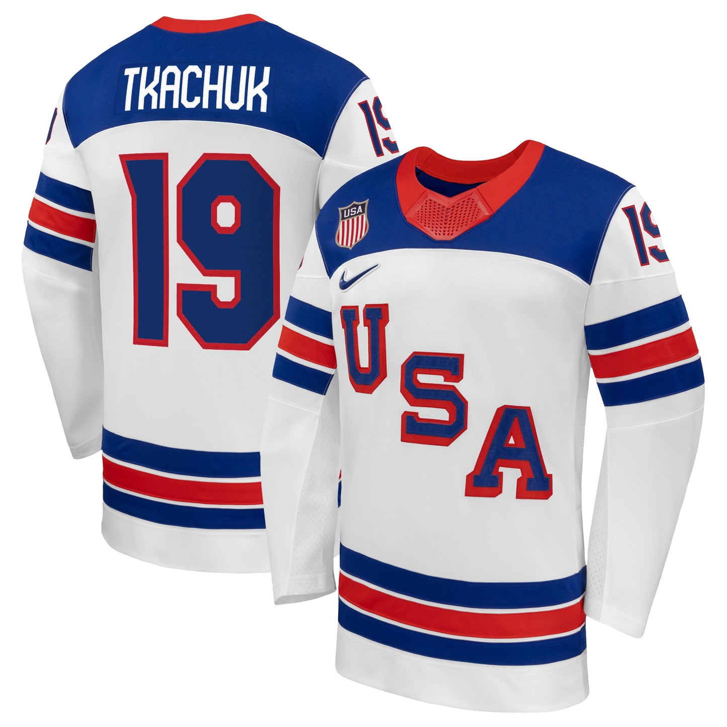 Matthew Tkachuk Team USA 2026 Nike Away Replica Jersey