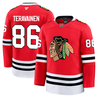 Teuvo Teravainen Chicago Blackhawks Fanatics Premium Home Jersey