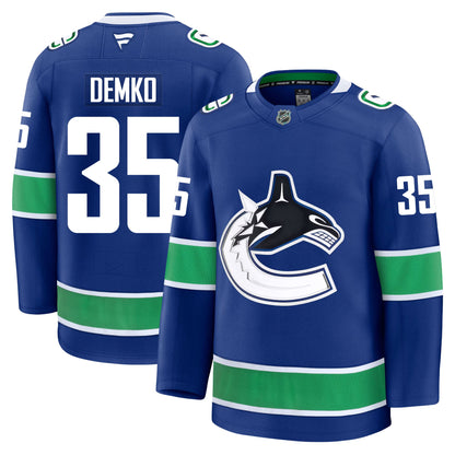 Thatcher Demko Vancouver Canucks Fanatics Premium Home Jersey