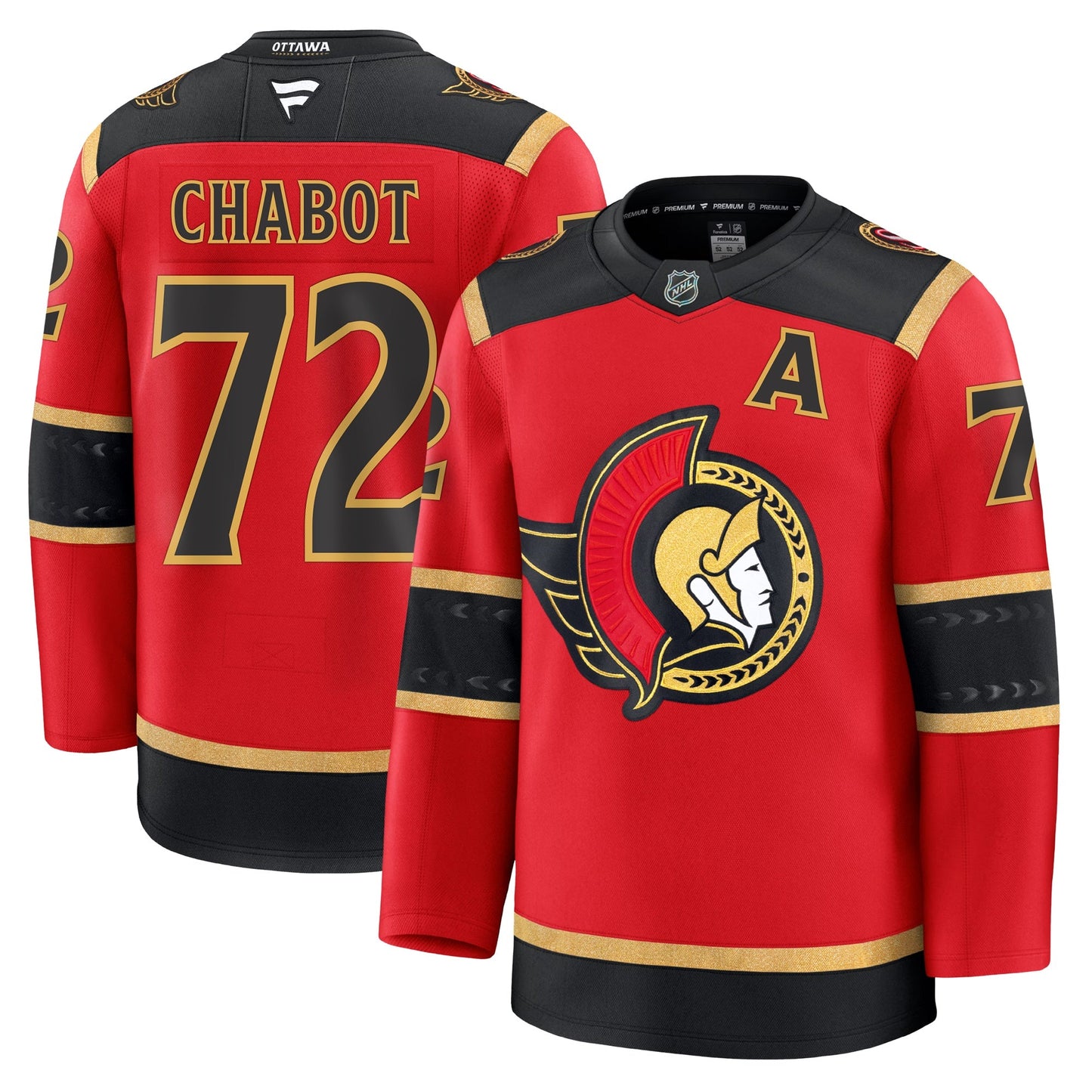 Thomas Chabot Ottawa Senators Fanatics Alternate Premium Jersey