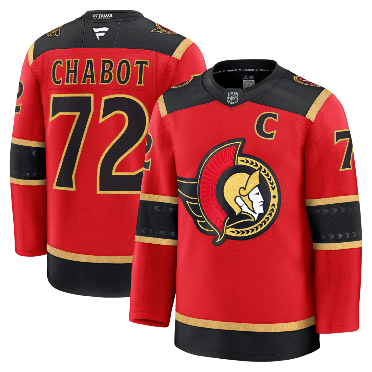 Thomas Chabot Ottawa Senators Fanatics Alternate Premium Jersey