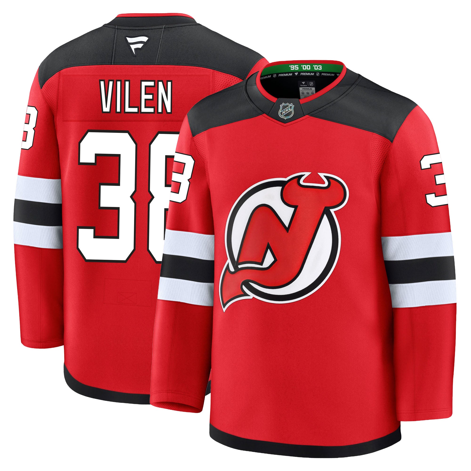 近畿大学DEVILS ユニフォーム・フッパン Topias Vilen New Jersey Devils Fanatics Premium Home Jersey
