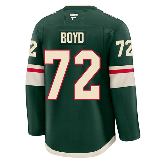 Travis Boyd Minnesota Wild Fanatics Premium Home Jersey