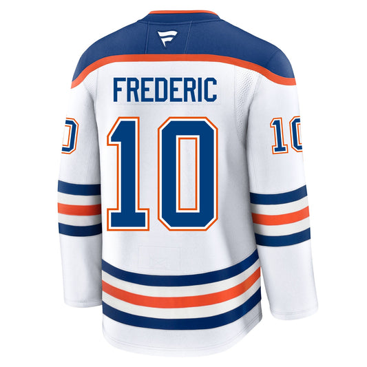 Trent Frederic Edmonton Oilers Fanatics Premium Away Jersey