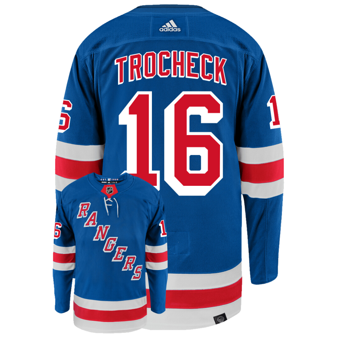 Vincent Trocheck New York Rangers Adidas Primegreen Authentic NHL Hockey Jersey